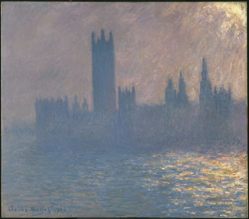 Painting Parliament by Monet